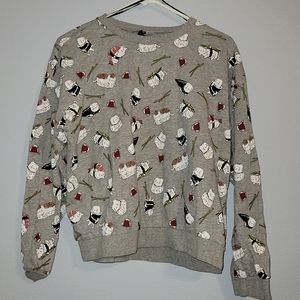 H&M- Sushi Cat long sleeve- Large